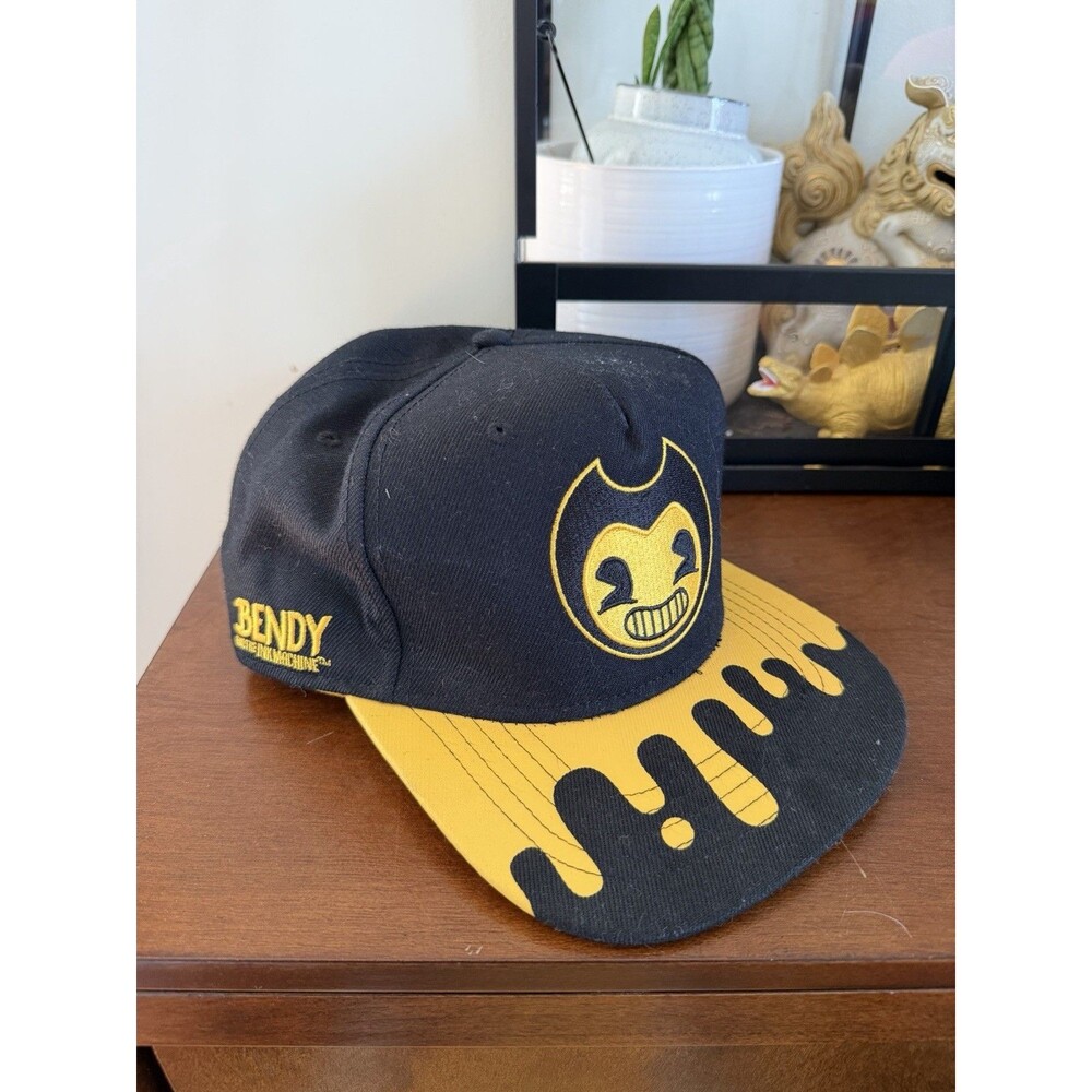 Bendy And The Ink Machine The Creator Lied To Us Black & Yellow Snapback Hat Cap